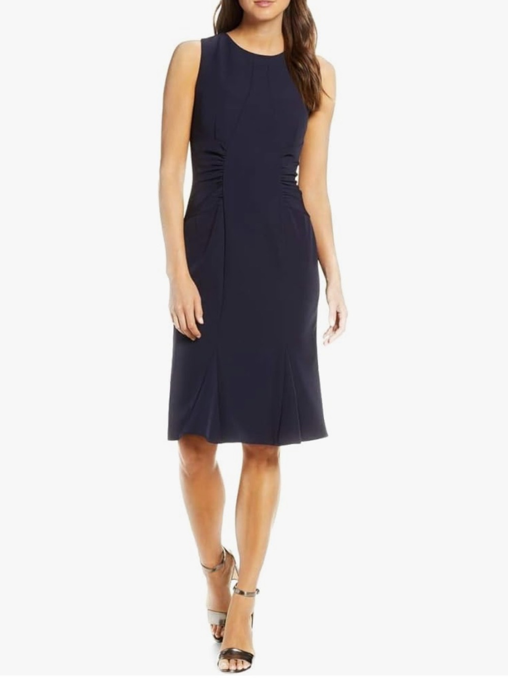 Vince Camuto Laguna Crepe Dress for Women in Navy Size 4 Nwot